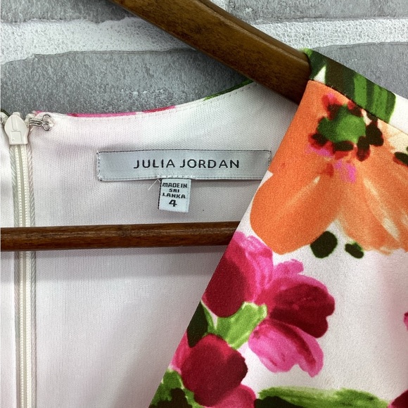 Julia Jordan twisted front floral mini dress size 4 - Picture 2 of 4